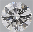 Lab Grown Diamond 5.51 Carats, Round with Excellent Cut, E Color, VVS2 Clarity and Certified by IGI