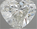 Natural Diamond 0.45 Carats, Heart with  Cut, H Color, VS1 Clarity and Certified by IGI