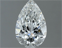 Natural Diamond 0.50 Carats, Pear with  Cut, G Color, VVS2 Clarity and Certified by GIA