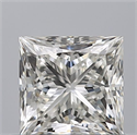 Natural Diamond 0.81 Carats, Princess with  Cut, G Color, VVS2 Clarity and Certified by GIA