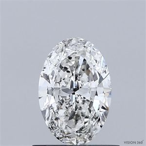 Picture of Natural Diamond 0.70 Carats, Oval with  Cut, H Color, SI2 Clarity and Certified by GIA