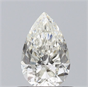 Natural Diamond 0.70 Carats, Pear with  Cut, I Color, SI1 Clarity and Certified by GIA