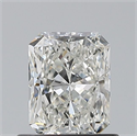 Natural Diamond 0.70 Carats, Radiant with  Cut, H Color, IF Clarity and Certified by GIA