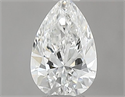 Diamante Natural 0.40 quilates, De pera , Color D, claridad VS2 y certificado GIA