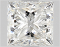 Natural Diamond 0.81 Carats, Princess with  Cut, F Color, VVS2 Clarity and Certified by GIA