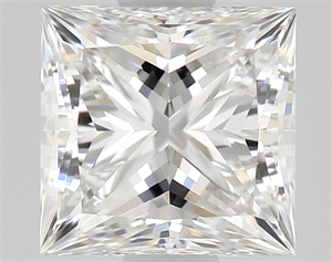 Picture of Natural Diamond 0.81 Carats, Princess with  Cut, F Color, VVS2 Clarity and Certified by GIA