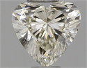 Natural Diamond 0.30 Carats, Heart with  Cut, K Color, SI1 Clarity and Certified by IGI