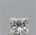 Natural Diamond 0.30 Carats, Princess with  Cut, G Color, VVS2 Clarity and Certified by GIA