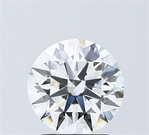 Picture of Lab Grown Diamond 2.05 Carats, Round with Ideal Cut, D Color, VVS1 Clarity and Certified by IGI