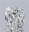Natural Diamond 0.50 Carats, Radiant with  Cut, H Color, VVS1 Clarity and Certified by GIA