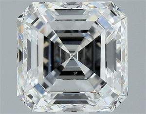 Picture of Natural Diamond 1.52 Carats, Asscher with  Cut, G Color, VS2 Clarity and Certified by GIA