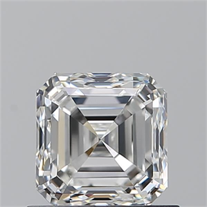 Picture of Natural Diamond 0.90 Carats, Asscher with  Cut, G Color, IF Clarity and Certified by GIA