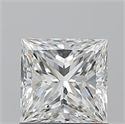 Natural Diamond 1.01 Carats, Princess with  Cut, H Color, VVS2 Clarity and Certified by GIA