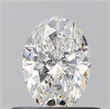 Natural Diamond 0.51 Carats, Oval with  Cut, E Color, VS2 Clarity and Certified by GIA