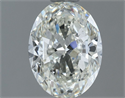 Natural Diamond 1.01 Carats, Oval with  Cut, H Color, SI2 Clarity and Certified by IGI