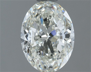 Picture of Natural Diamond 1.01 Carats, Oval with  Cut, H Color, SI2 Clarity and Certified by IGI