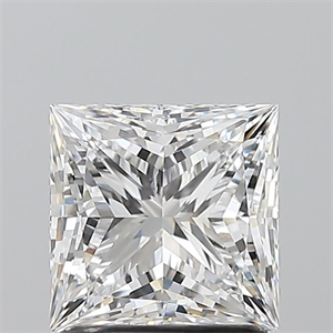 Picture of Natural Diamond 1.51 Carats, Princess with  Cut, D Color, SI1 Clarity and Certified by GIA