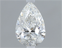 Diamante Natural 0.40 quilates, De pera , Color F, claridad SI1 y certificado GIA