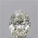 Natural Diamond 0.51 Carats, Oval with  Cut, J Color, VVS1 Clarity and Certified by GIA