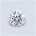 Natural Diamond 0.46 Carats, Round with Excellent Cut, G Color, I1 Clarity and Certified by GIA