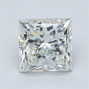 Foto Diamante Natural 1.70 quilates, Princesa , Color I, claridad SI2 y certificado GIA de