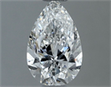Natural Diamond 0.50 Carats, Pear with  Cut, F Color, SI1 Clarity and Certified by GIA