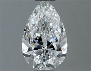 Picture of Natural Diamond 0.50 Carats, Pear with  Cut, F Color, SI1 Clarity and Certified by GIA