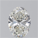 Natural Diamond 1.20 Carats, Oval with  Cut, I Color, VVS2 Clarity and Certified by GIA