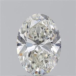 Picture of Natural Diamond 1.20 Carats, Oval with  Cut, I Color, VVS2 Clarity and Certified by GIA