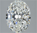 Natural Diamond 2.30 Carats, Oval with  Cut, H Color, VS1 Clarity and Certified by GIA