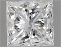 Natural Diamond 0.51 Carats, Princess with  Cut, F Color, SI1 Clarity and Certified by GIA