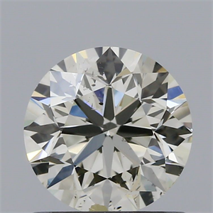 Picture of Natural Diamond 0.91 Carats, Round with Very Good Cut, K Color, SI2 Clarity and Certified by IGI