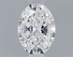 Foto Diamante Natural 0.40 quilates, Ovalado , Color E, claridad SI2 y certificado GIA de