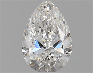 Picture of Natural Diamond 0.72 Carats, Pear with  Cut, F Color, SI2 Clarity and Certified by GIA