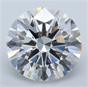 Del inventario de diamantes de laboratorio, 6.05 quilates, Redondo , Color F, claridad VVS2 y certificado IGI