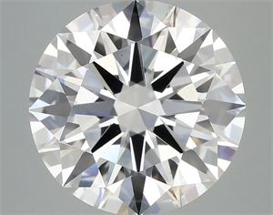 Picture of Lab Grown Diamond 4.88 Carats, Round with Excellent Cut, D Color, VS1 Clarity and Certified by IGI