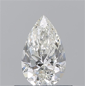 Picture of Natural Diamond 0.55 Carats, Pear with  Cut, H Color, VS2 Clarity and Certified by GIA