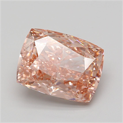 Picture of Lab Grown Diamond 9.06 Carats, CUSHION MODIFIED with  Cut, Fancy Vivid Pink Color, VS2 Clarity and Certified by IGI