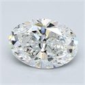 Diamante Natural 1.70 quilates, Ovalado , Color G, claridad VS2 y certificado GIA