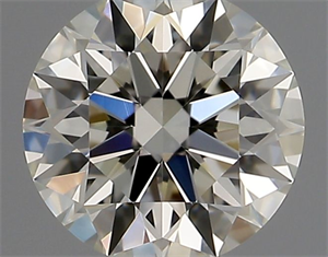 Foto Diamante Natural 0.46 quilates, Redondo , Color I, claridad IF y certificado GIA de