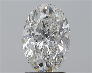 Foto Diamante Natural 2.02 quilates, Ovalado , Color F, claridad SI2 y certificado HRD de