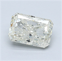 Natural Diamond 1.01 Carats, Radiant with  Cut, L Color, I1 Clarity and Certified by GIA
