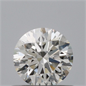 Natural Diamond 0.54 Carats, Round with Excellent Cut, H Color, SI1 Clarity and Certified by GIA