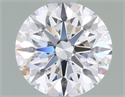 Lab Grown Diamond 1.08 Carats, Round with Ideal Cut, D Color, VVS1 Clarity and Certified by IGI