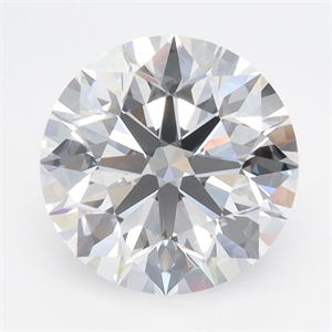 Picture of Lab Grown Diamond 3.35 Carats, Round with Ideal Cut, D Color, IF Clarity and Certified by IGI