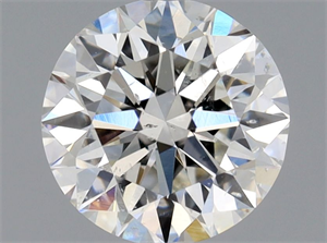 Picture of Natural Diamond 0.70 Carats, Round with Excellent Cut, H Color, SI2 Clarity and Certified by GIA