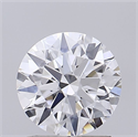 Lab Grown Diamond 1.54 Carats, Round with Ideal Cut, D Color, VS1 Clarity and Certified by IGI