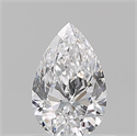 Natural Diamond 0.60 Carats, Pear with  Cut, D Color, VS1 Clarity and Certified by GIA