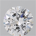 Natural Diamond 1.50 Carats, Round with Excellent Cut, D Color, VVS2 Clarity and Certified by GIA