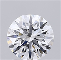 Lab Grown Diamond 1.42 Carats, Round with Ideal Cut, D Color, VVS1 Clarity and Certified by IGI